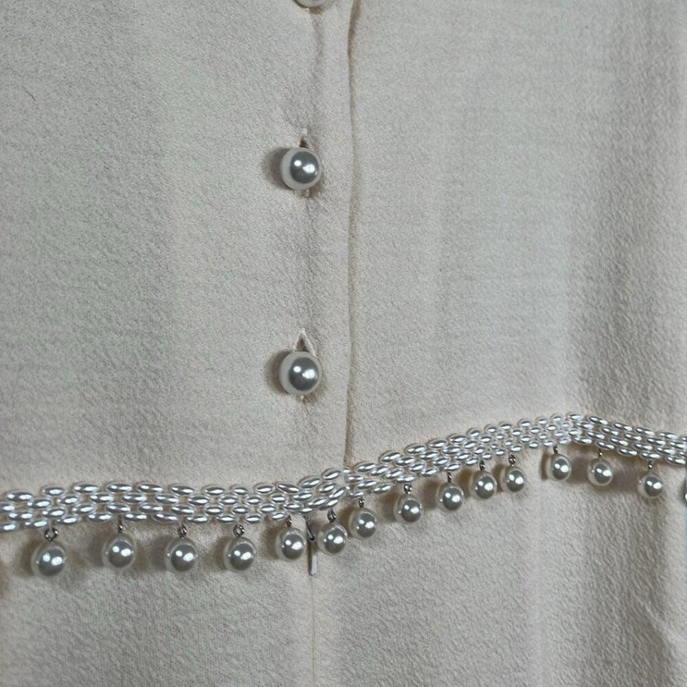 Adrienne Vittadini Womens SZ 8 Vintage Beaded Dress ***NEEDS TLC*** Jackie Kenne - Picture 4 of 11
